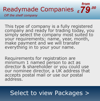 CompanyFormation readymade companies